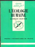 L' ecologie humaine