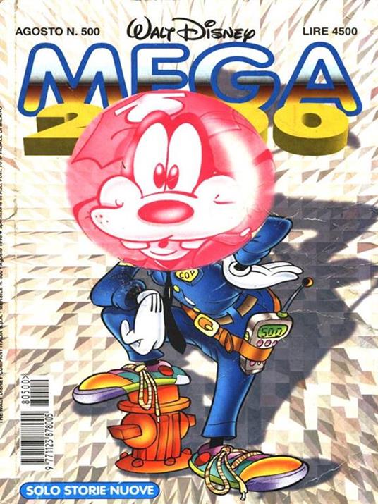 Mega 2000 n. 500 Agosto 1998 - Walt Disney - copertina