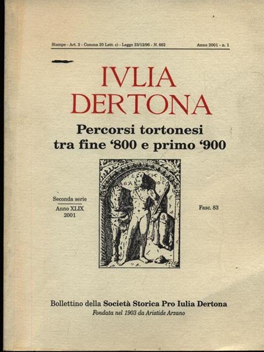 Iulia Dertona n. 1/2001 - copertina