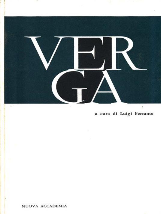 Verga - Luigi Ferrante - copertina