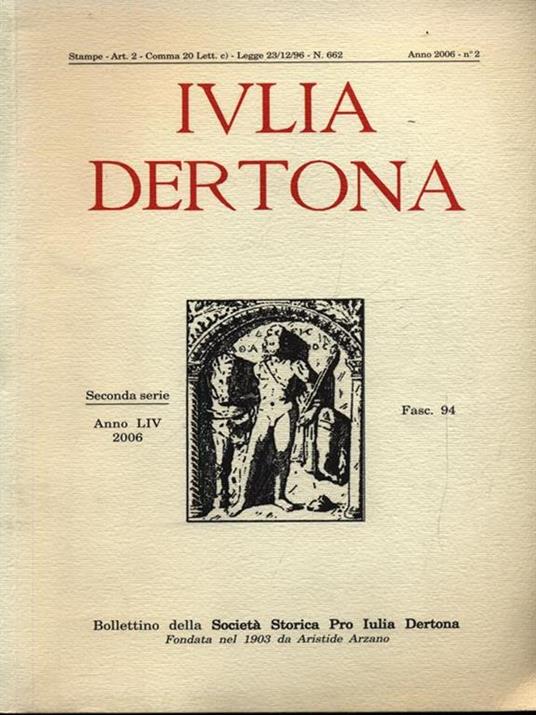 Iulia Dertona n. 2/2006 - copertina