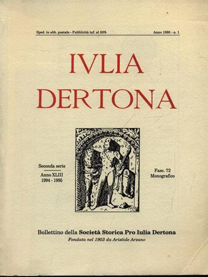 Iulia Dertona n. 1/1995 - copertina