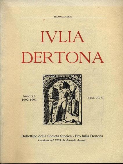 Iulia Dertona 1992-1993 - copertina