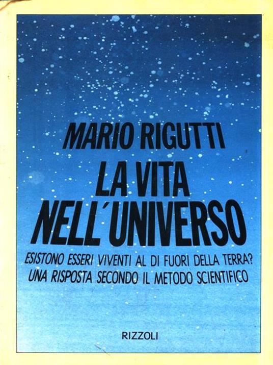 La vita nell'universo - Mario Rigutti - copertina