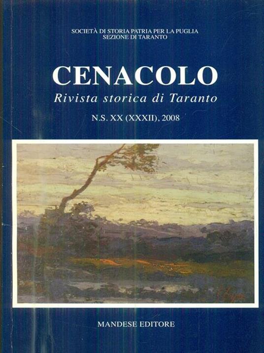 Cenacolo. Rivista storica di Taranto. XX, 2008 - copertina