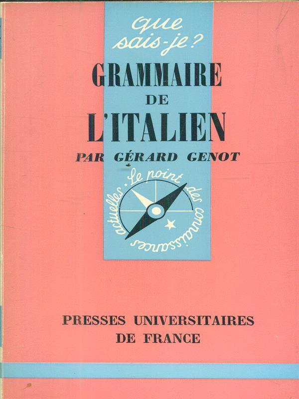 Grammaire de l'italien