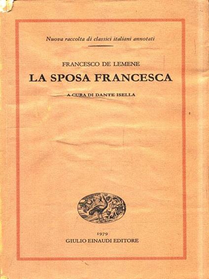 La sposa Francesca - Francesco De Lemene - copertina