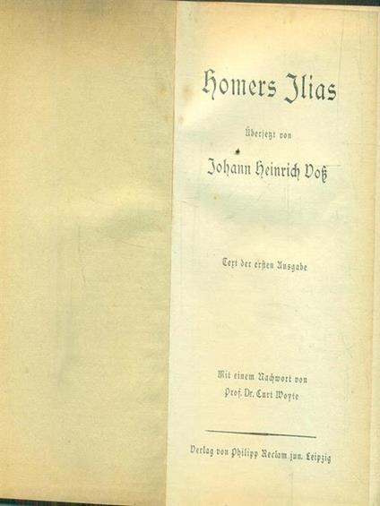 Homers Ilias - copertina