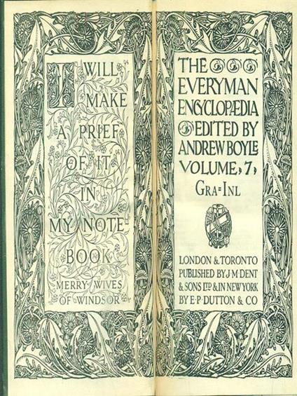 The Everyman Encyclopedia. Volume 7 - copertina