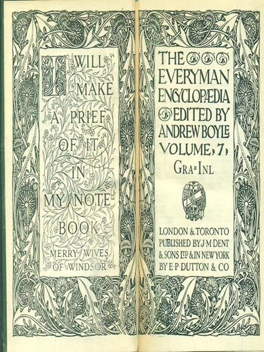 The Everyman Encyclopedia. Volume 7 - copertina