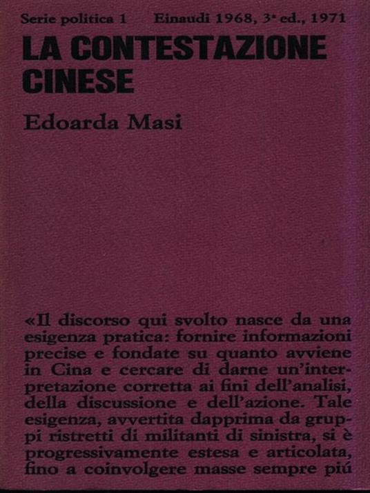 La contestazione cinese - Edoarda Masi - copertina