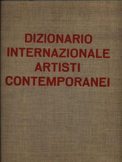 Dizionario internazionale artisti contemporanei vol. 1 - copertina