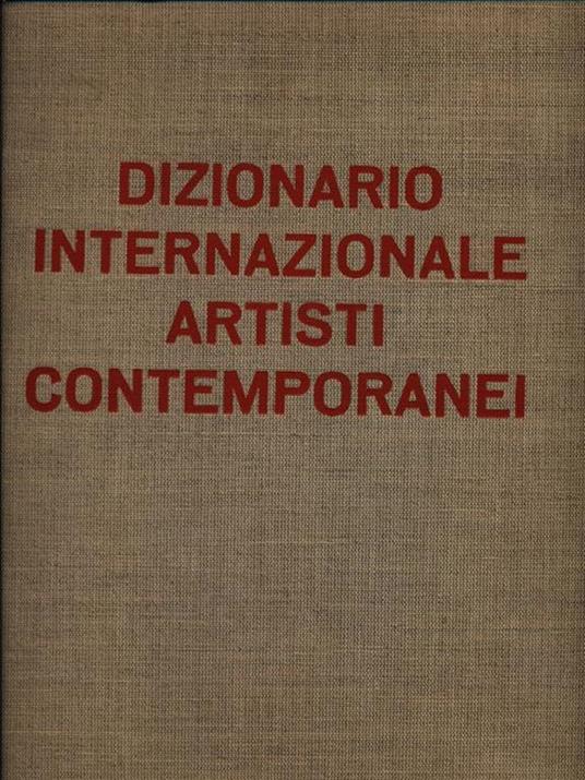 Dizionario internazionale artisti contemporanei vol. 1 - copertina