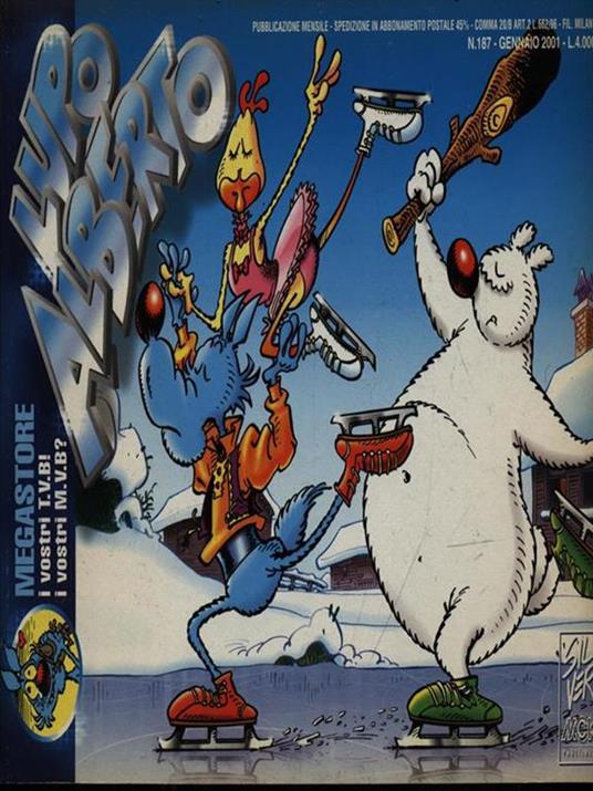 Lupo Alberto n. 187/gennaio 2001 - copertina