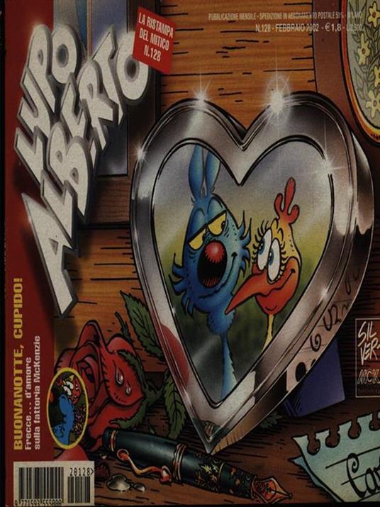 Lupo Alberto n. 128/febbraio 2002 - copertina