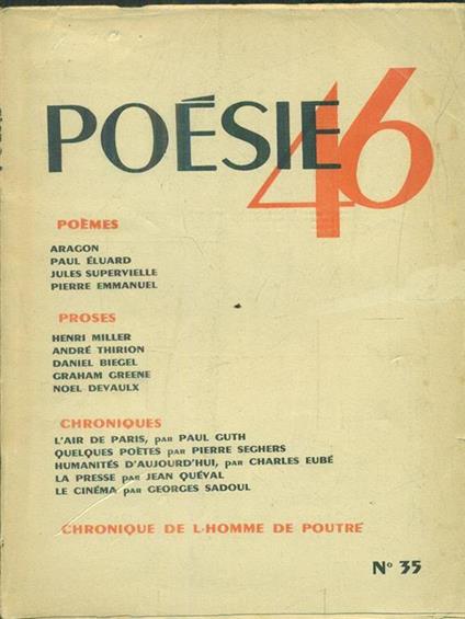 Poesie 46. N. 35 - copertina