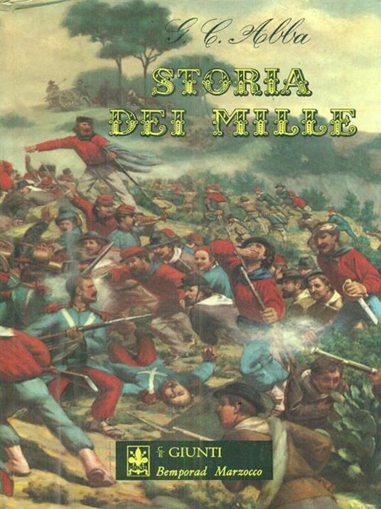 Storia dei mille - G. Cesare Abba - copertina