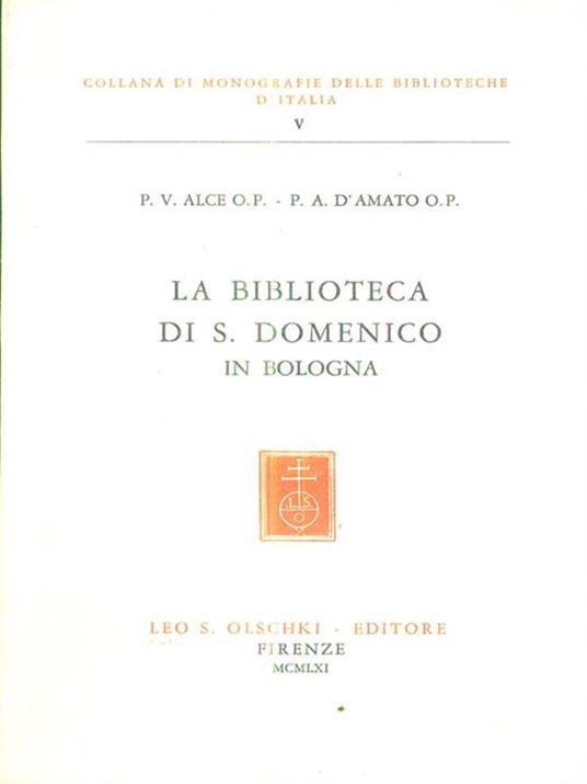 La Biblioteca di S. Domenico in Bologna - copertina
