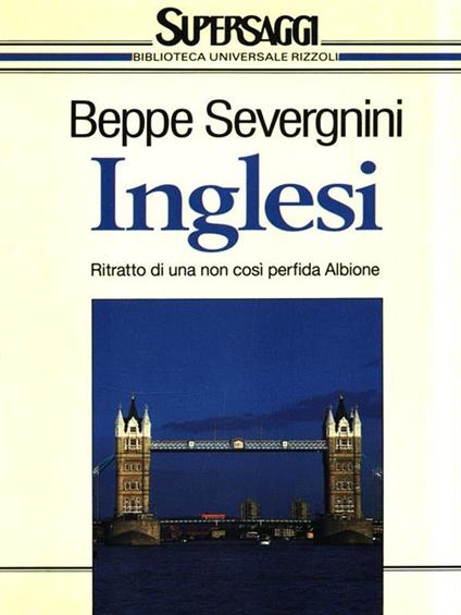 Inglesi - Beppe Severgnini - copertina