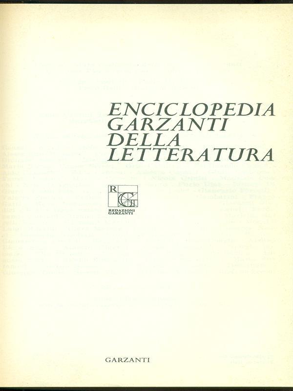 Enciclopedia della Letteratura