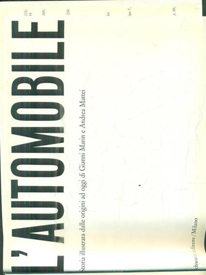 L' automobile - Gianni Marin,Andrea Mattei - copertina