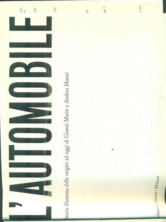 L' automobile - Gianni Marin,Andrea Mattei - copertina