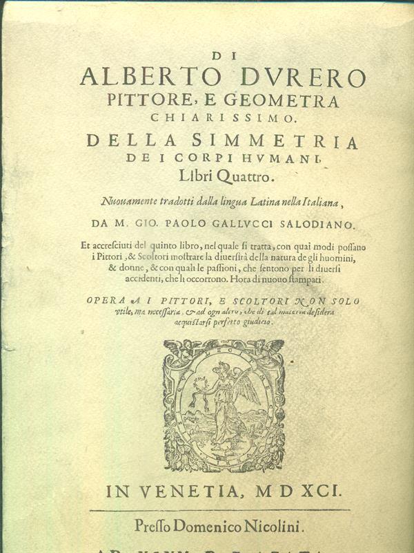 Della simmetria dei corpi humani
