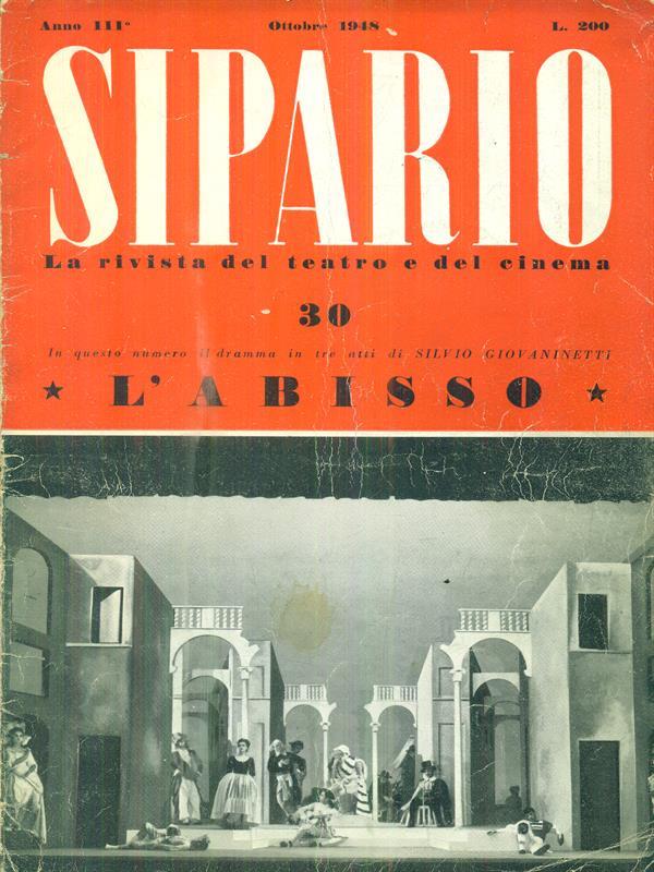Sipario 30/Ottobre 1948