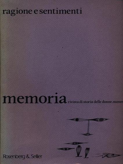 Memoria n. 1/marzo 1981 - copertina