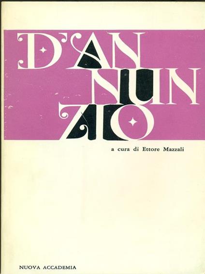 D'Annunzio - Ettore Mazzali - copertina