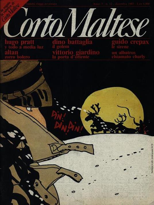 Corto Maltese - n. 12 - dicembre 1985 - copertina