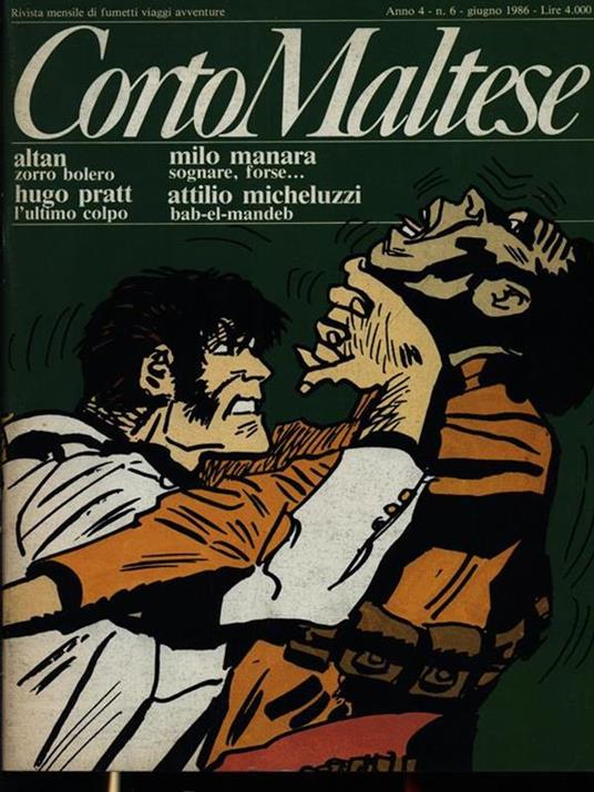Corto Maltese - n. 6 - giugno 1986 - copertina