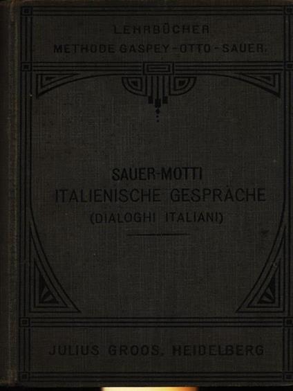 Italienische gesprache - Pietro Motti - copertina