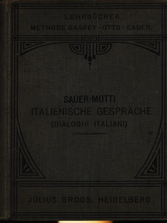 Italienische gesprache - Pietro Motti - copertina