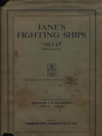 Janès fighting ships 1957-58 - copertina