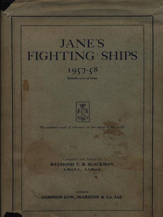 Janès fighting ships 1957-58 - copertina