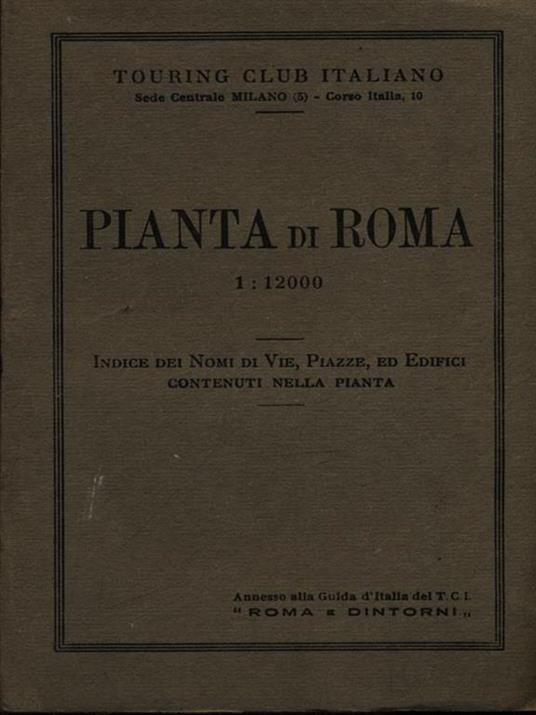 Pianta di Roma - copertina