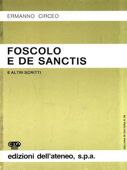Foscolo e de Sanctis - Ermanno Circeo - copertina