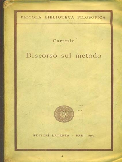 Discorso sul metodo - Renato Cartesio - copertina