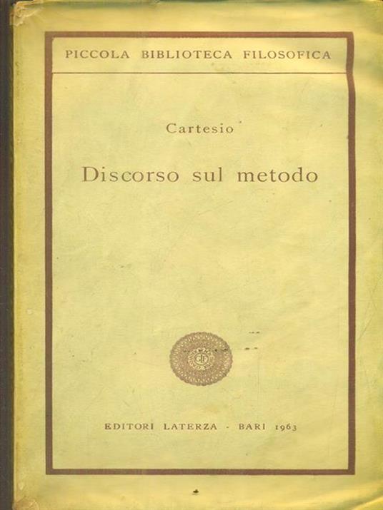 Discorso sul metodo - Renato Cartesio - copertina