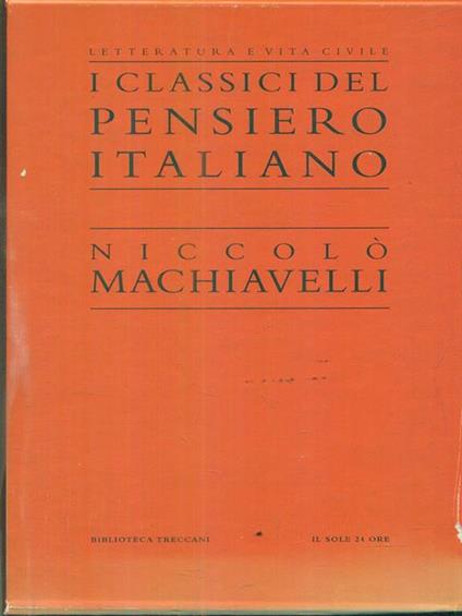 Niccolò Machiavelli - copertina