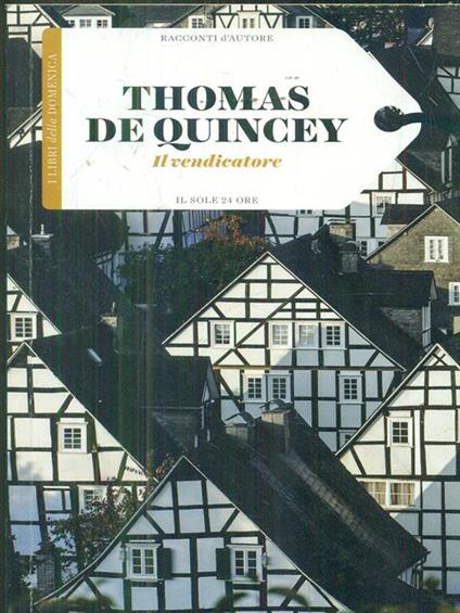 Il vendicatore - Thomas De Quincey - copertina