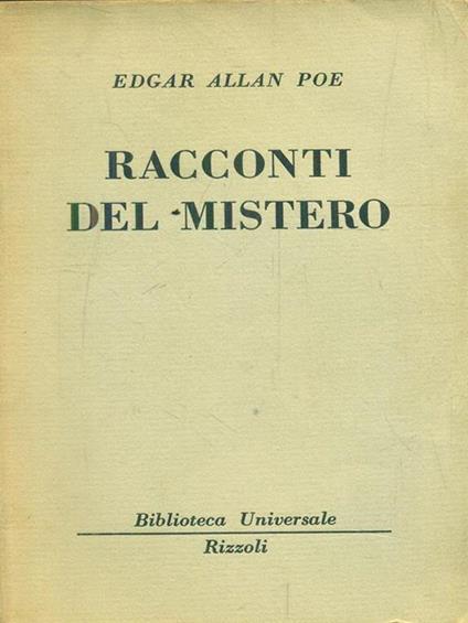 Racconti del mistero - Edgar Allan Poe - copertina