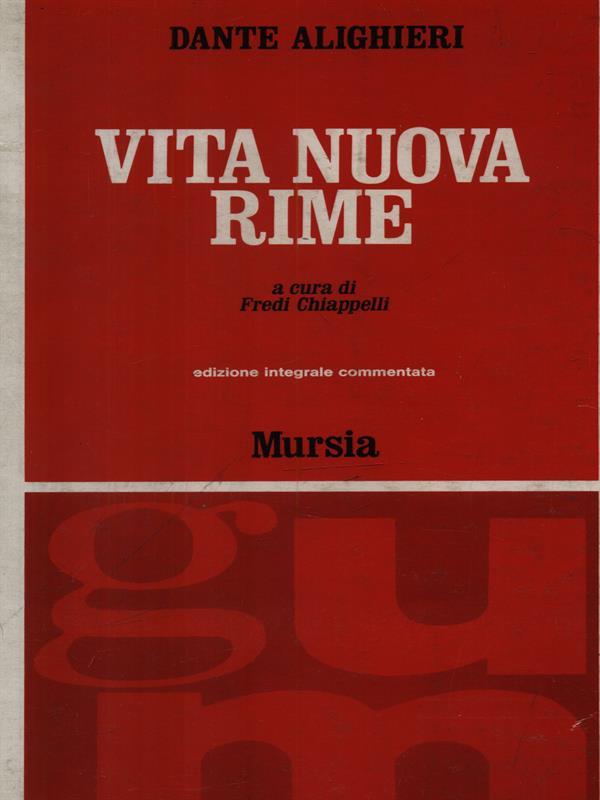 Vita nuova. Rime