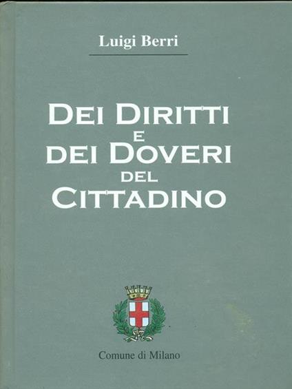 Dei diritti e dei doveri del cittadino - Luigi Berri - copertina