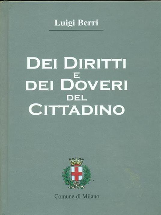 Dei diritti e dei doveri del cittadino - Luigi Berri - copertina