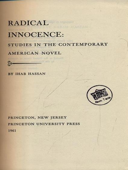 Radical innocence - copertina