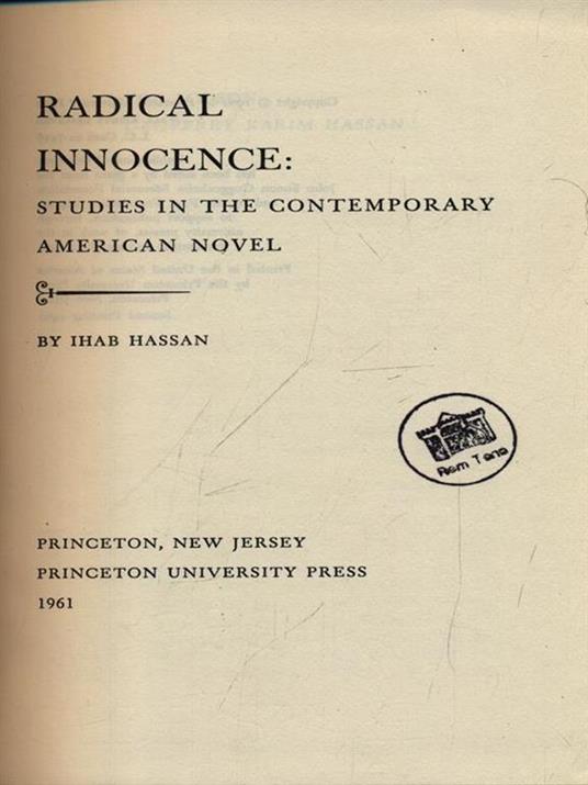Radical innocence - copertina