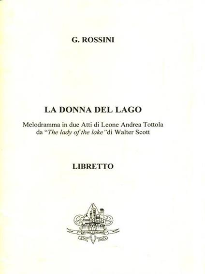 La donna del lago - Gioachino Rossini - copertina