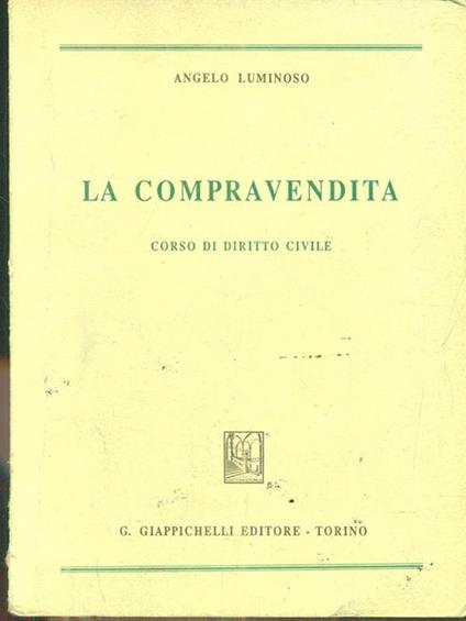 La compravendita - Angelo Luminoso - copertina